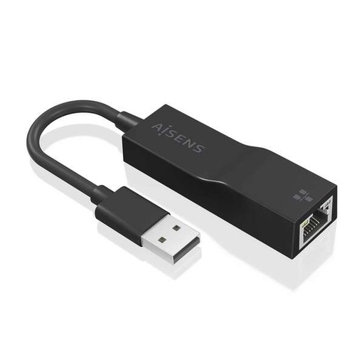 [ADAUSB0001] Aisens Convertisseur USB 3.0 vers Gigabit Ethernet 10/100/1000 Mbps - 15 cm - Noir