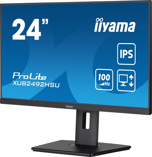 [MON0008] IIYAMA XUB2492HSU-B6 IPS HP DP-HDMI HUB USB  Pivot