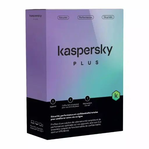 [LOG0010] Kaspersky Plus Antivirus - 1 appareil - 1 an de service