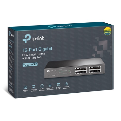 [SWI0013] TP-Link TL-SG1016PE Switch Easy Smart - 16 ports Gigabit 8 ports PoE+