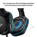 Logitech G432 Casque Gamer Filaire, Son 7.1 Surround