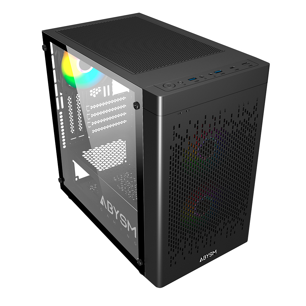 Abysm Danube Inva MX202 Boîtier Tour ITX, micro ATX - Côté Verre Trempé