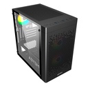 Abysm Danube Inva MX202 Boîtier Tour ITX, micro ATX - Côté Verre Trempé