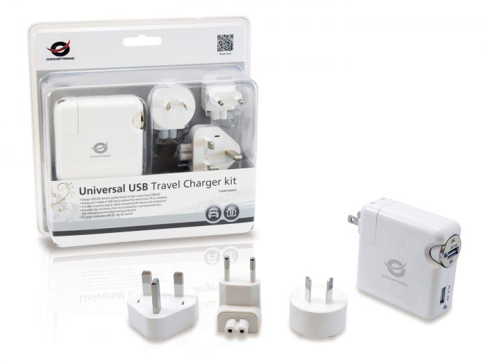 Conceptronic CUSBCHARKIT chargeur d'appareils mobiles