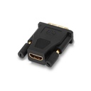 Adaptateur Aisens DVI vers HDMI - 24+1/M-HDMI A Femelle Blindé Or - Full HD