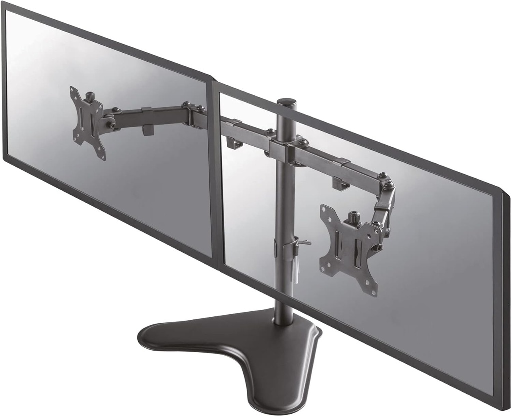 D550DDBLACK, est un montage inclinable, pivotant et rotatif, pour 2 écrans plats jusqu'à 32".