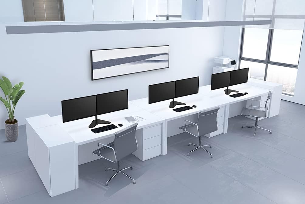 D550DDBLACK, est un montage inclinable, pivotant et rotatif, pour 2 écrans plats jusqu'à 32".