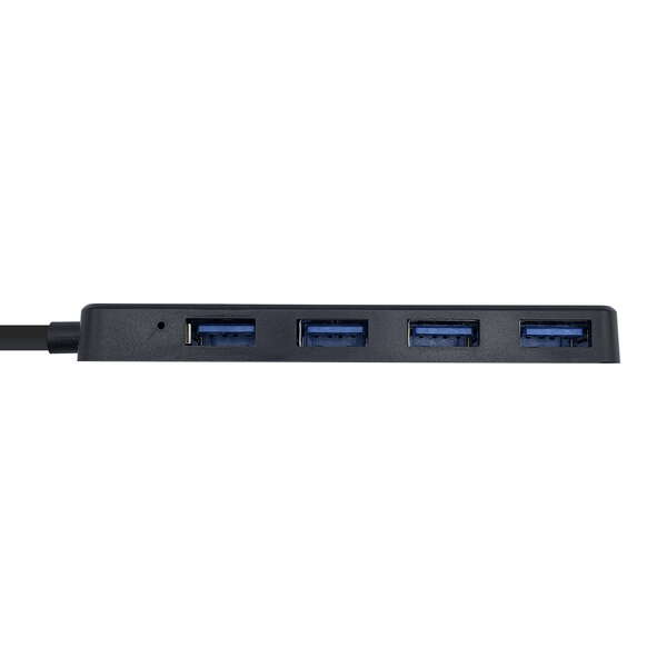 Aisens HUB USB 3.0 - Type A Mâle vers 4xType A Femelle - 30 cm - Couleur Noir