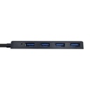 Aisens HUB USB 3.0 - Type A Mâle vers 4xType A Femelle - 30 cm - Couleur Noir