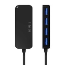 Aisens Hub USB 3.1 USB-C - USB-C/M-4Xtype A/H - 15cm - Couleur Noir