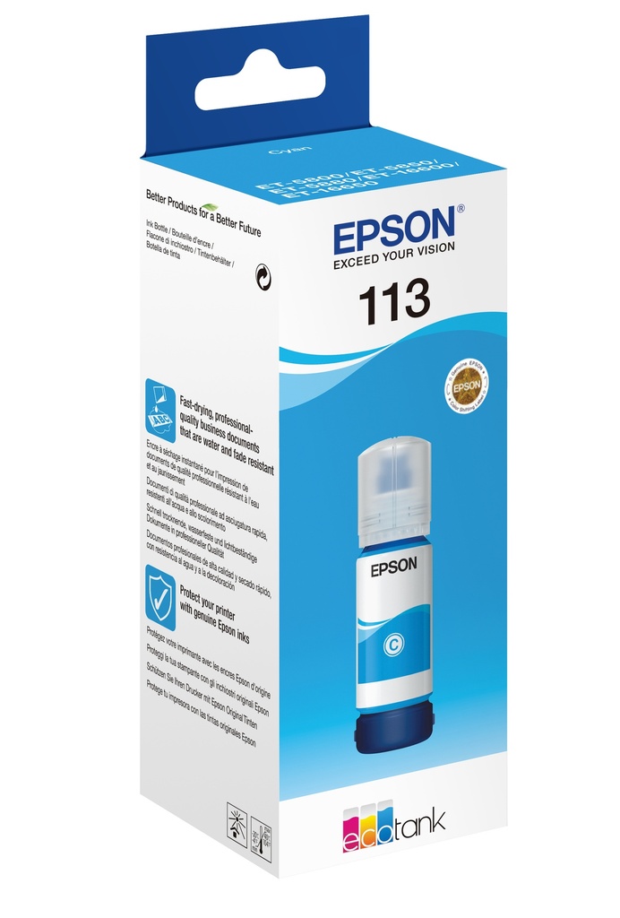 Epson 113 Bouteille cyan EcoTank (70 ml) 