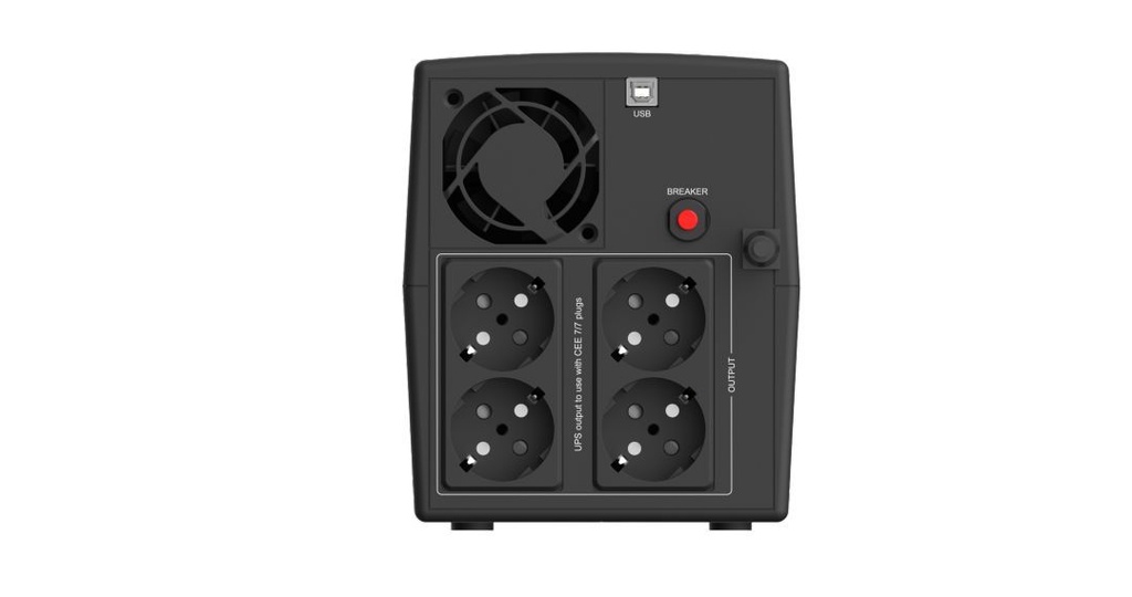 Infosec X1+ 1600 FR/SCHUKO Line Interactive 4 Prises FR / SCHUKO  