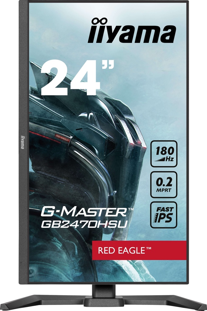 IIYAMA G-MASTER GB2470HSU-B6, 60,5 cm (23.8"), 1920 x 1080 pixels, Full HD, LCD, 0,2 ms