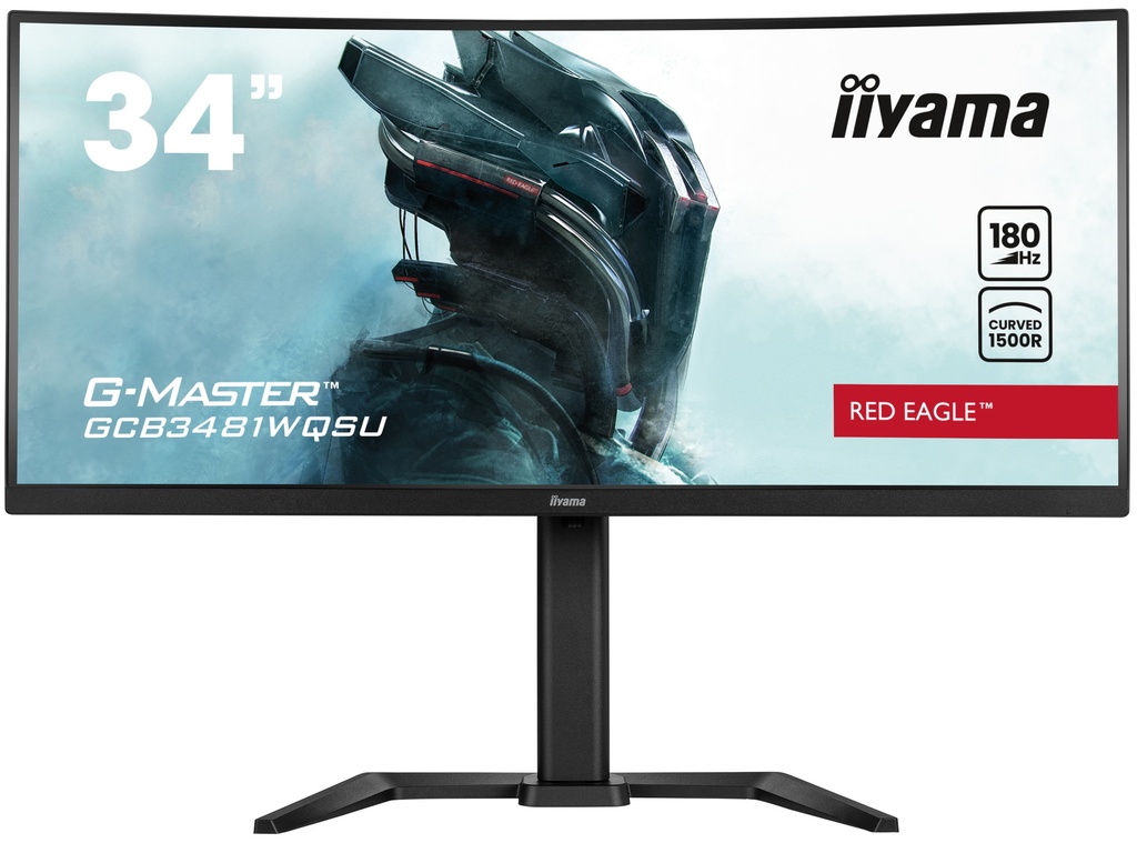 IIYAMA G-MASTER GCB3480WQSU-B1 86,4 cm (34") 3440 x 1440 pixels UltraWide Quad HD Curve