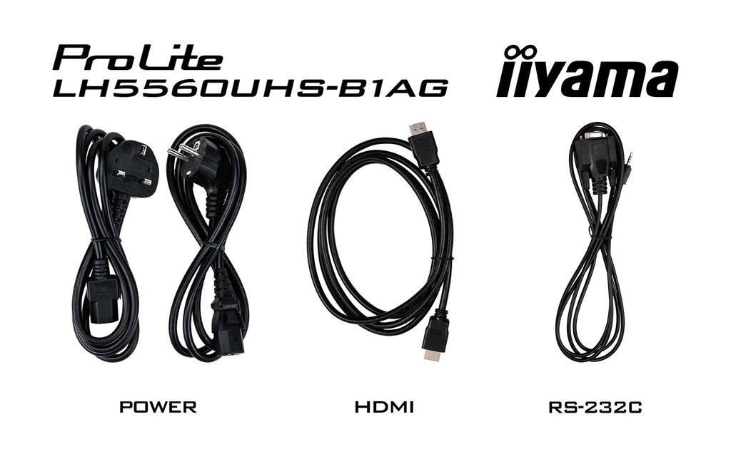 IIYAMA PROLITE LH5560UHS-B1AG + Support Mural