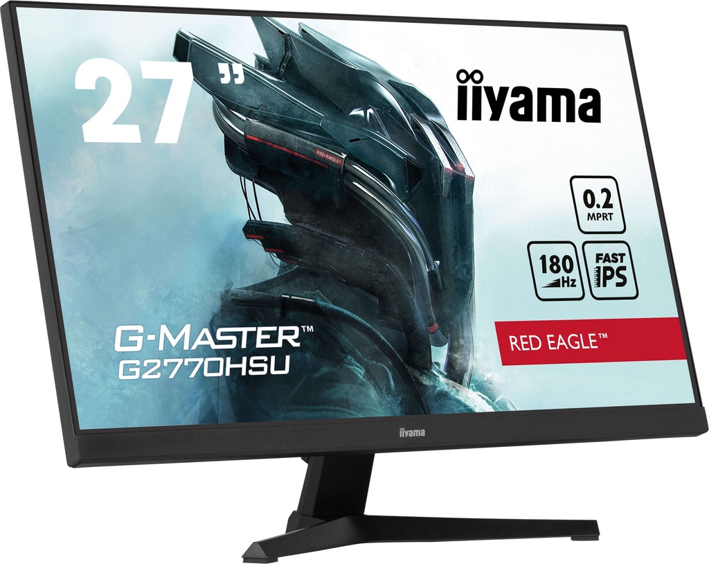 IIYAMA 27" *G2770HSU-B6* LED 180Mhz 0.2ms Fast IPS HDMI/DP/USB