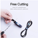 Vention Bande d'organisation de câbles Velcro- 5 m - Couleur Noir