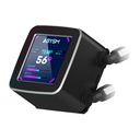  Abysm Oceanic LCD 360 ARGB Kit de refroidissement liquide - 3 ventilateurs 120 mm - Éclairage ARGB - Écran LCD 2,8" - Pompe 2500 tr/min - Tubes 380 mm - Couleur Noir