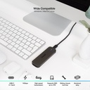 Tooq Boîtier SSD externe M.2 NGFF USB-C USB 3.1 Gen1 
