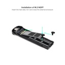 Tooq Boîtier externe SSD M.2 USB-C argent