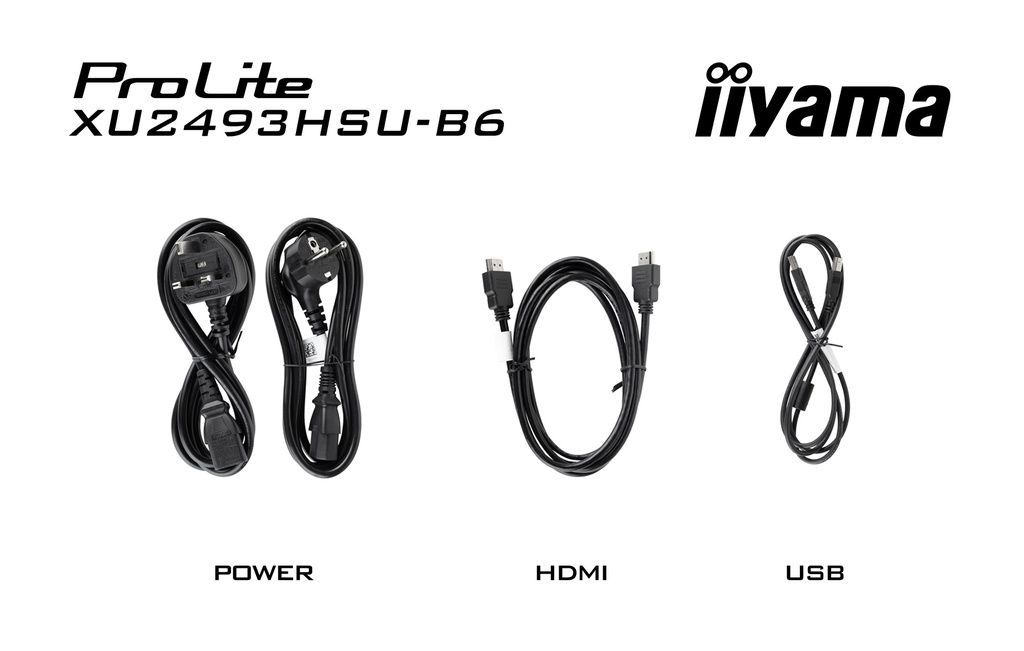 iiyama ProLite XU2493HSU-B7  HDMI, DisplayPort haut-parleurs