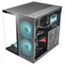 Mars Gaming MC-NOVAM Mini Tower - Double verre trempé - Jusqu'à 7 ventilateurs - Modulaire - USB-C et USB 3.0