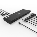 Station d'accueil bureau 3 X 4K USB-A & USB-C 12 périphériques 85W 901904-EU