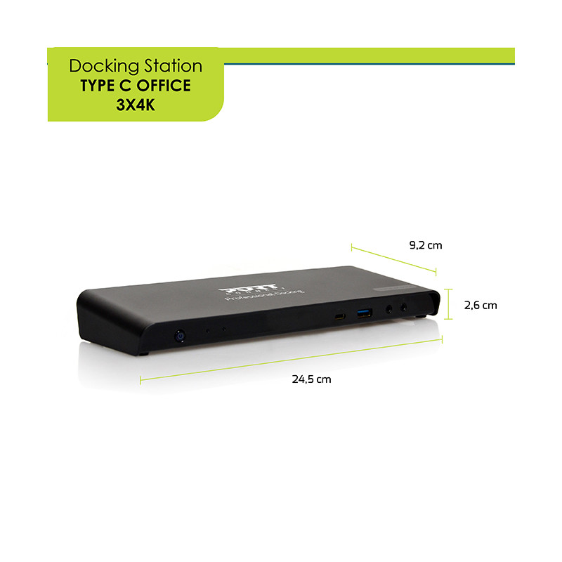 Station d'accueil bureau 3 X 4K USB-A & USB-C 12 périphériques 85W 901904-EU