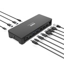 Station d'accueil bureau 3 x 4K USB-C & USB-A 10 périphériques 100W 901904WEU
