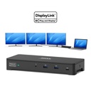 Station d'accueil bureau 3 x 4K USB-C & USB-A 10 périphériques 100W 901904WEU