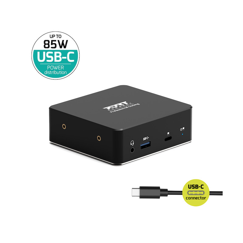 Station d'accueil bureau 2 X 2K USB-C 7 périphériques 85W  901908