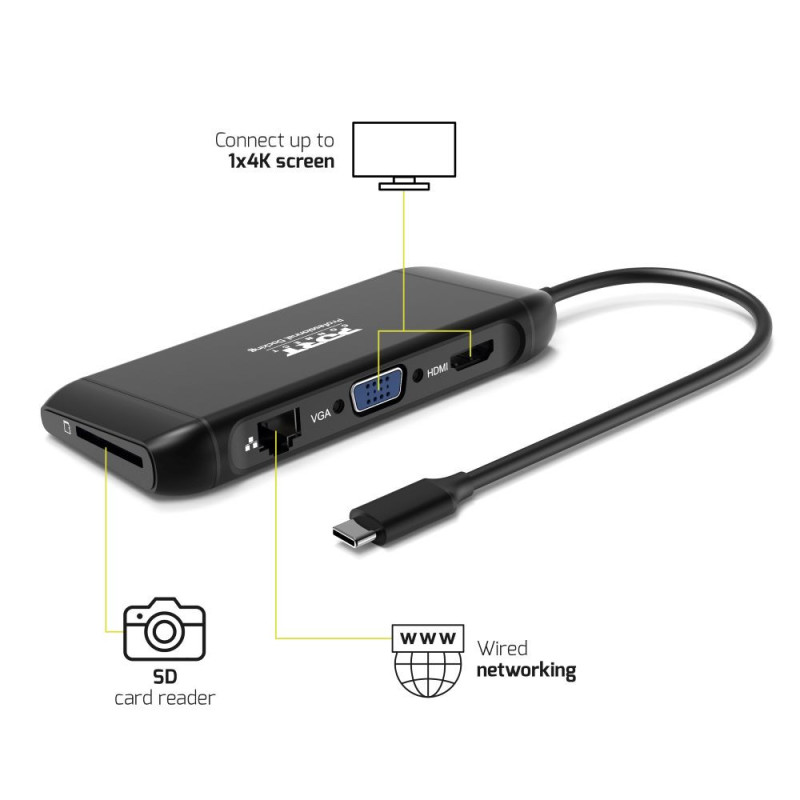 Station d'accueil mobile 1 X 4K USB-C 7 périphériques 100W  901913