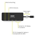 Station d'accueil mobile 1 X 4K USB-C 4 périphériques 85W  901909