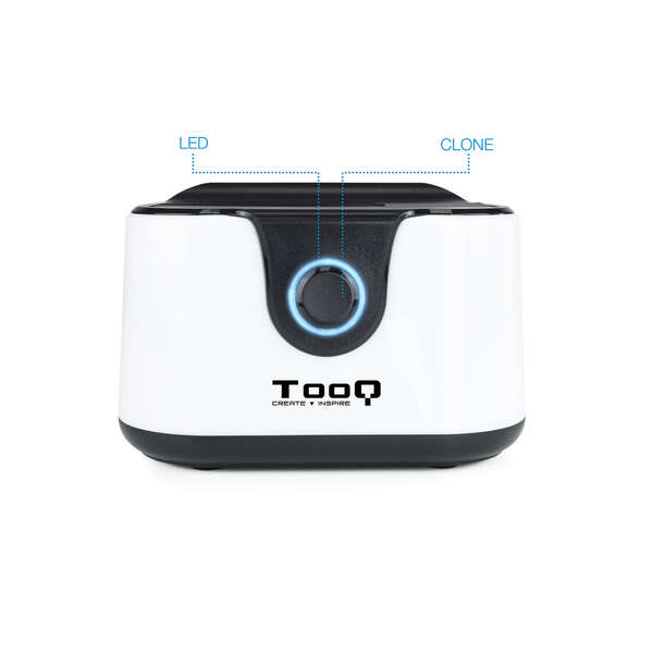 Tooq Station d'accueil USB 3.0 HDD/SSD 2.5", 3.5" SATA I,II,III Bouton de clonage Sauvegarde  