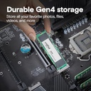 SSD Crucial E100 480 Go M2 PCIe NVMe 4.0