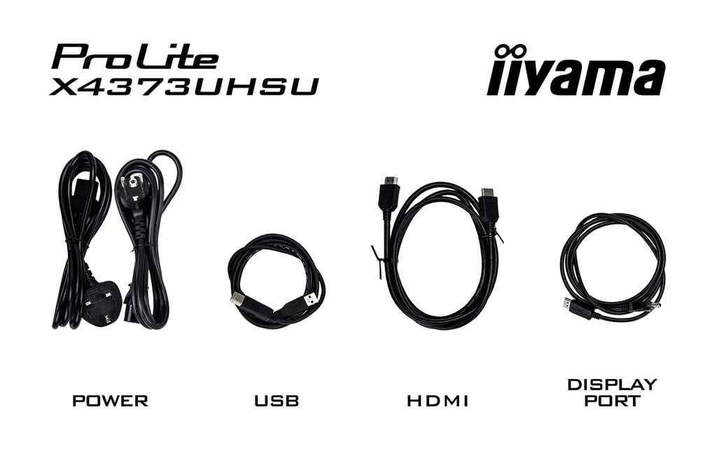 IIYAMA X4373UHSU-B1  IPS HP 2*HDMI-DP-mDP 3840*2160 