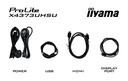 IIYAMA X4373UHSU-B1  IPS HP 2*HDMI-DP-mDP 3840*2160 