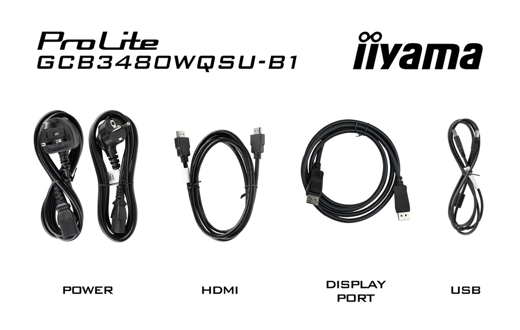 IIYAMA GGCB3480WQSU-B1 IPS 2*HDMI-2*DP HP  CURVE