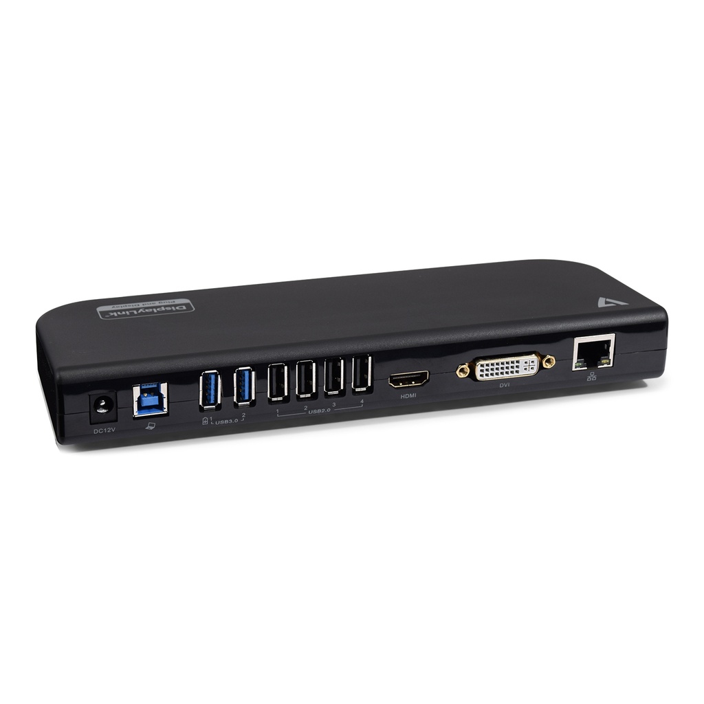 V7 UDDS2 station d'accueil USB 2.0 Noir
