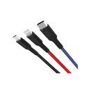 XO Tressé USB-A Mâle vers USB-C, MicroUSB et Lightning XONB54BK