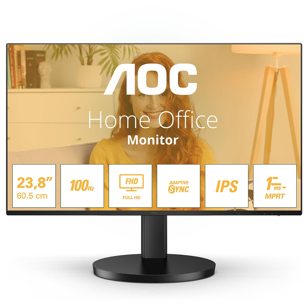AOC 24B3HA2 23.8" LED - 24B3HA2 Dalle IPS - 100 Hz - Adaptive Sync - HDMI/VGA  HP