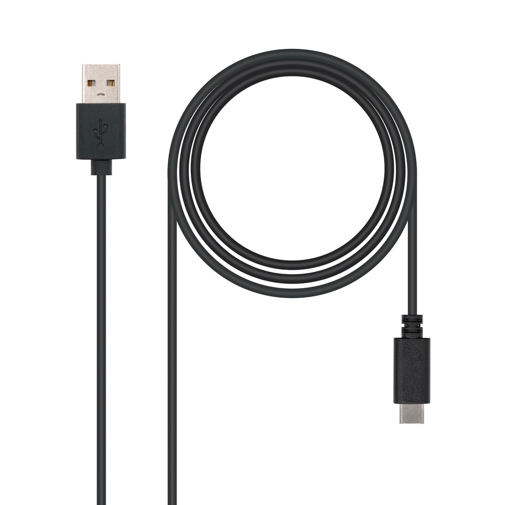 Nanocable 10.01.2100 USB-C 2.0 mâle vers USB-A mâle 0,50 m 