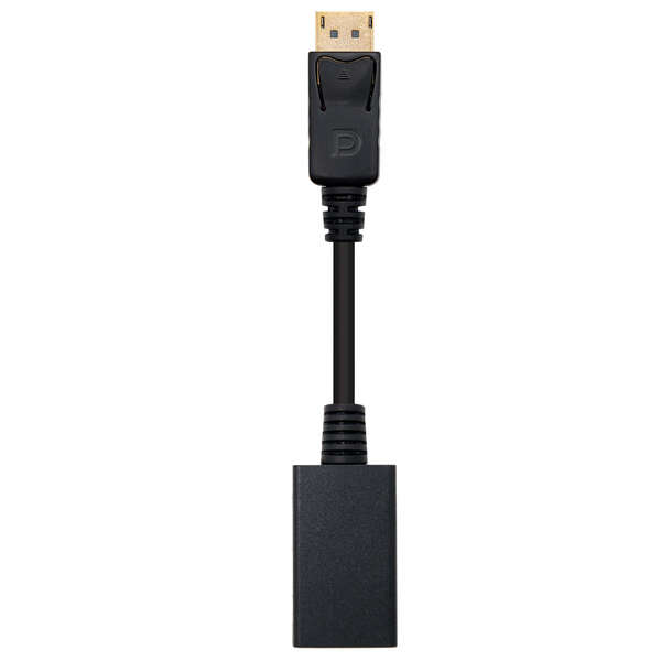 Nanocable 10.16.0502 Convertisseur  DisplayPort vers HDMI - DP/M-HDMI A/H - 15 cm - Noir