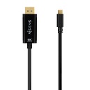 Aisens A109-0689 Câble Convertisseur USB-C vers Displayport 8K@60Hz - USB-C/M-DP/M - 1,8m - Noir 