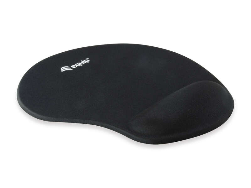 Equip 245014 Tapis de souris Gel - Ergonomique - Repose-poignets - 23,6x20,5x1,6 cm - Noir