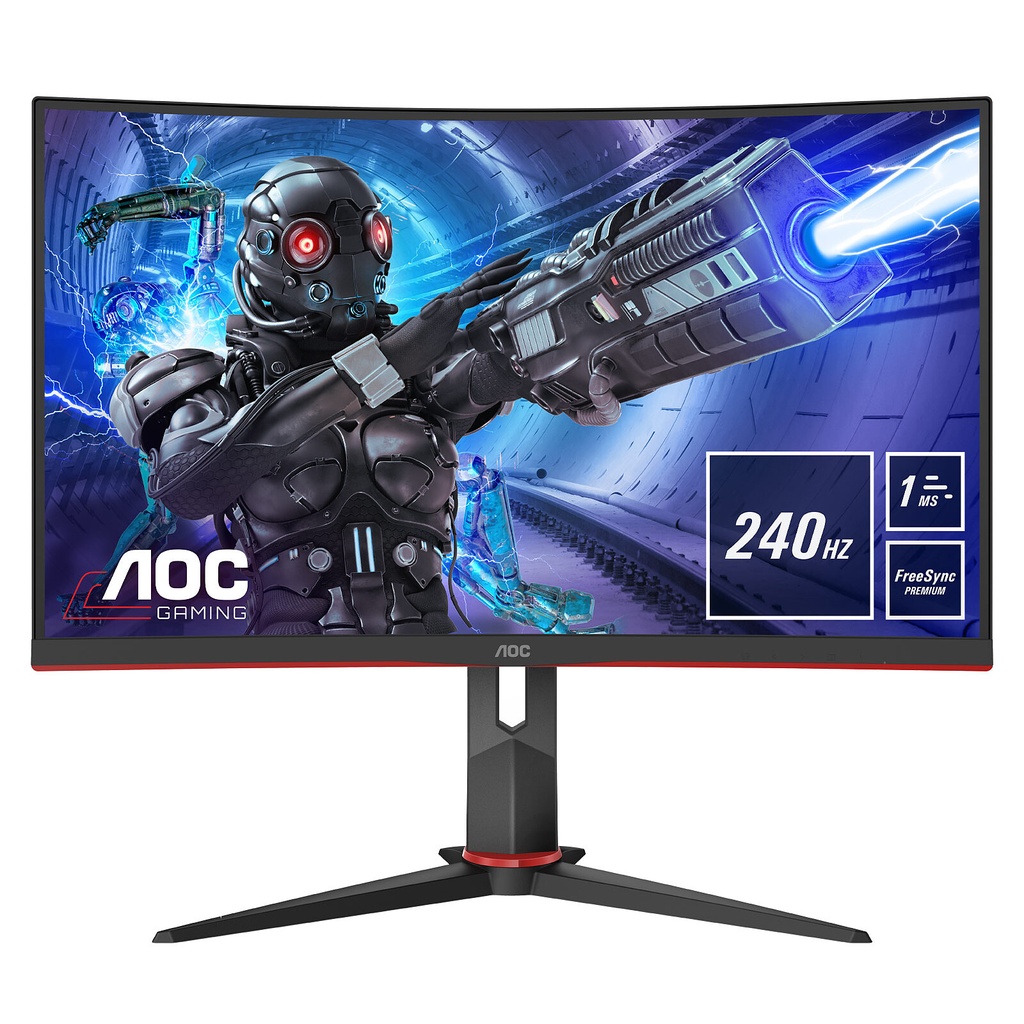 AOC C32G2ZE/BK 31.5IN CURV VA FHD 240HZ 300CD/4MS/2HDMI/DP