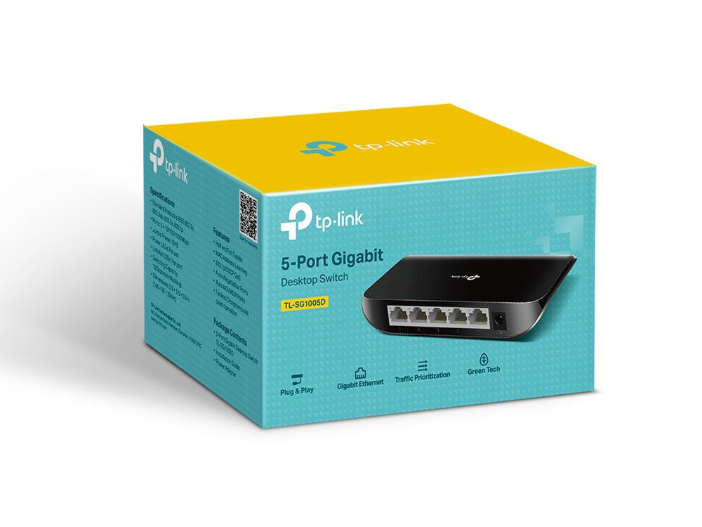 Tp-Link TL-SG1005D Switch de bureau 5 ports Gigabit