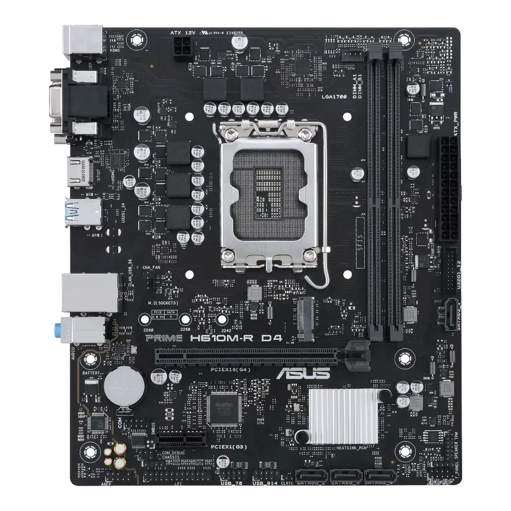 Asus PRIME H610M-R D4-CSM HDMI™,D-Sub,DVI