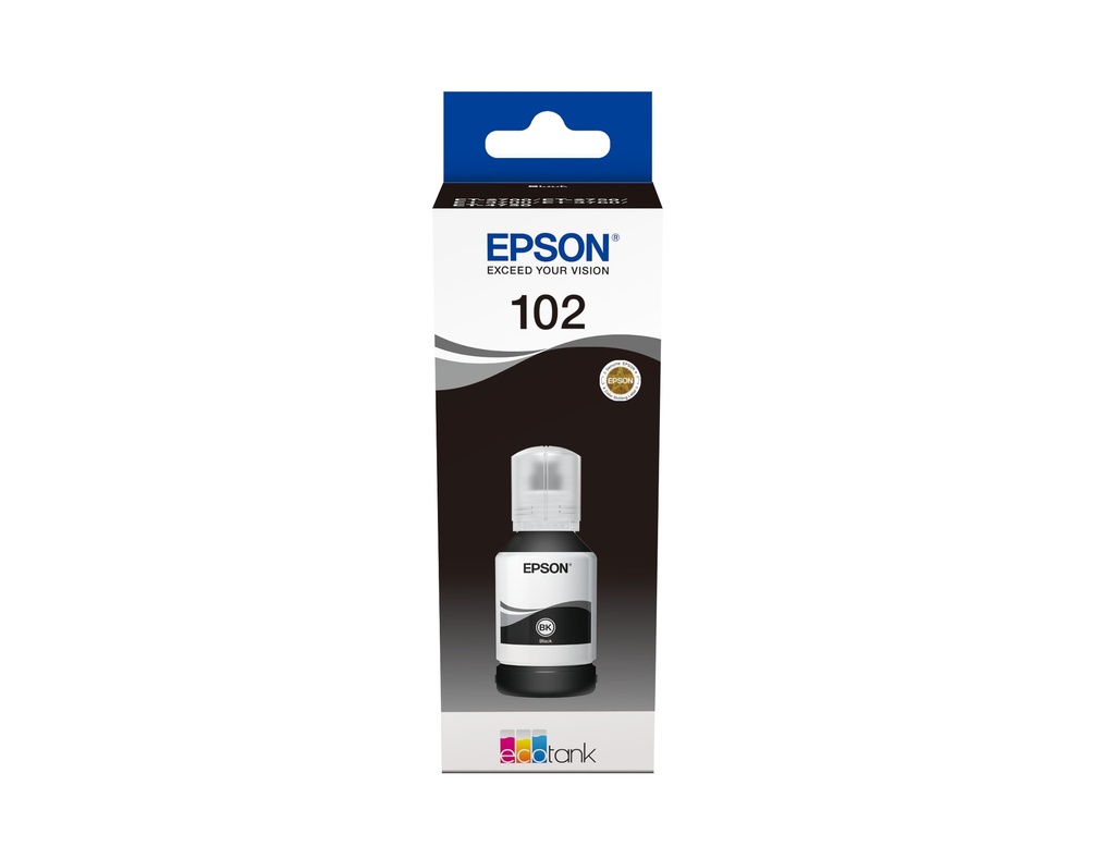 Epson 102 Bouteille d’encre noire (127 ml)  C13T03R140