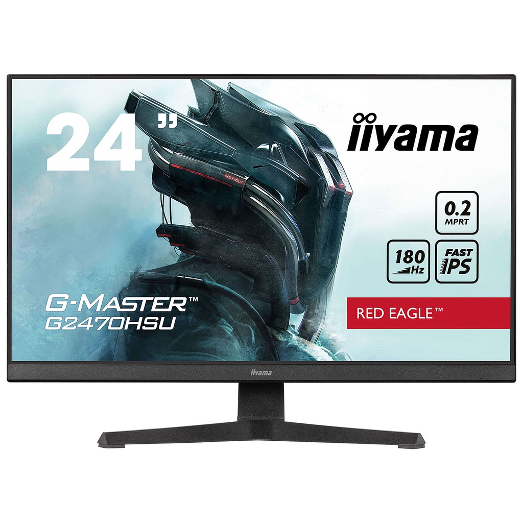 IIYAMA 24" G2470HSU-B6 G-Master Fast IPS 180Hz 0.2msHP/HDMI/DP/USB